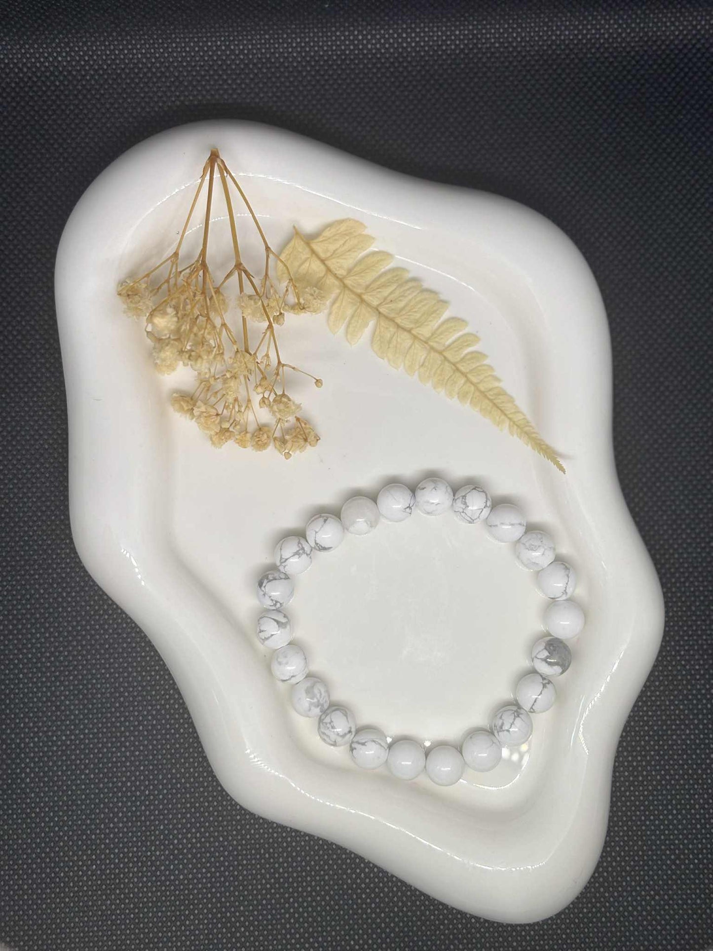 Bracelet en Howlite Blanche – Calme & Sagesse intérieure